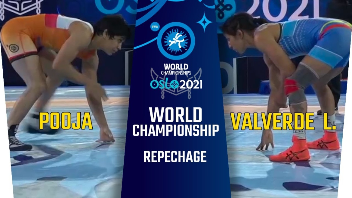 World Championships 2021: WW 53kg, Pooja (IND) vs Valverde L. (ECU)