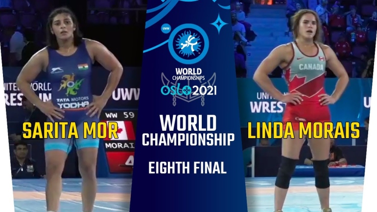 World Championships 2021: WW 76kg, Sarita Mor (IND) vs Linda MORAIS (CAN)
