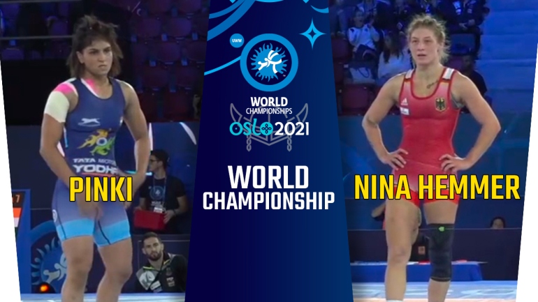 World Championships 2021: WW 55kg, Pinki (IND) vs Nina HEMMER (GER)